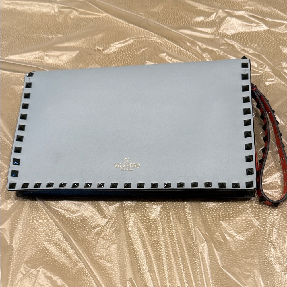 Nappa Rockstud Wristlet Clutch Multicolor